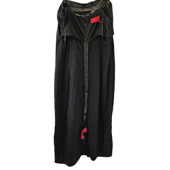 JS Collections Spaghetti Strap Layered Sheath Black Silver Metallic Womens 8 NWT - Picture 8 of 12